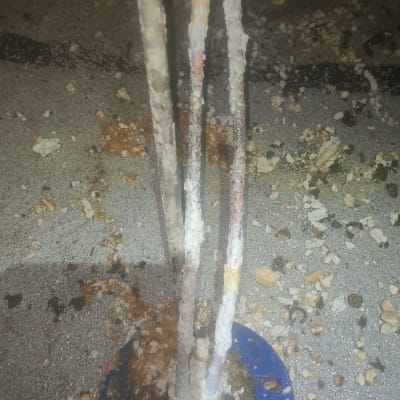 גוף חימום עם הצטברות אבנית