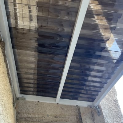 אלומיניום תומך בגג פלסטיק שקוף