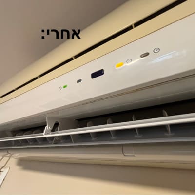 יחידת מיזוג אוויר מותקנת על קיר