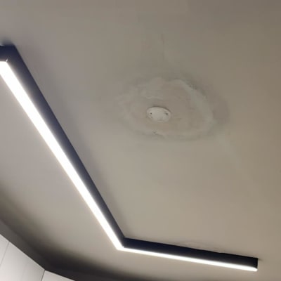 תאורת לד בתקרה עם חיבור חשמלי עגול