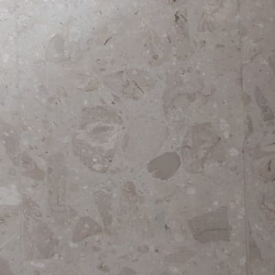 אריחי שיש בגוון בהיר עם דוגמאות טבעיות