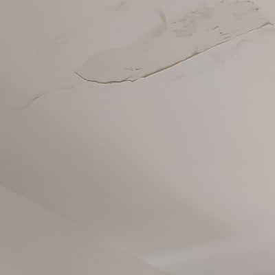 תקרה עם קילוף צבע וליקוי טיח