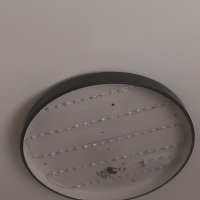 מנורת תקרה עגולה עם נורות לד חשופות