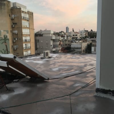 הגג לאחר האיטום