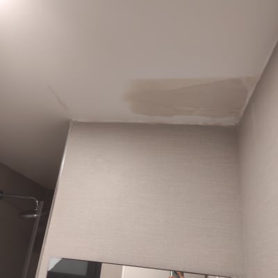 תיקון תקרה עם סימני רטיבות