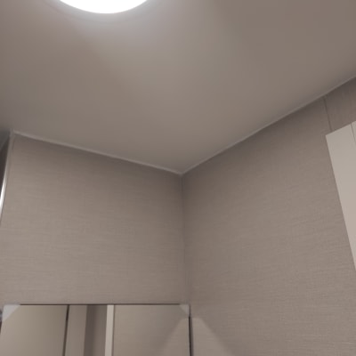 תקרה מוארת עם פאנל תאורה עגול