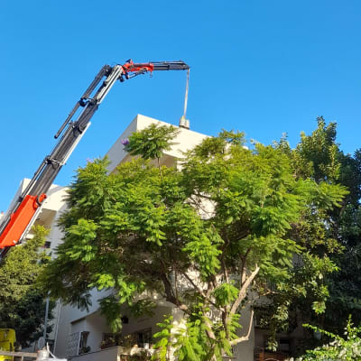 מנוף מרים חומרי איטום לגג בניין