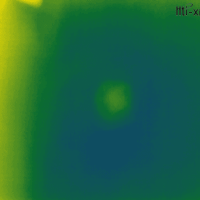 תמונה תרמית עם אזור חם במרכז