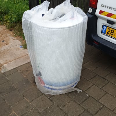 הדוד החדש לפני ההתקנה