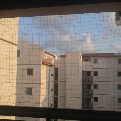 רשת למניעת כניסת יונים במרפסת