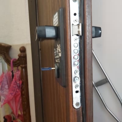 מנעול דלת עם בריחים וברגים חשופים