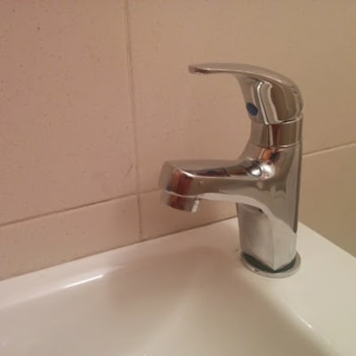 הברז החדש לאחר התקנה