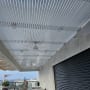 תקרת פרגולה מאלומיניום עם מאווררים ותאורה