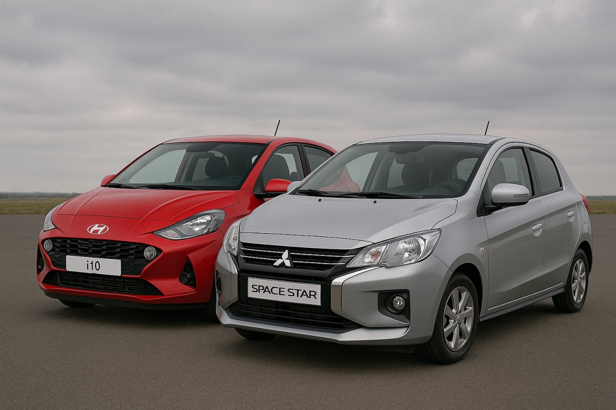 מיצובישי ספייס סטאר ויונדאי i10 מיצובישי ספייס סטאר ויונדאי i10