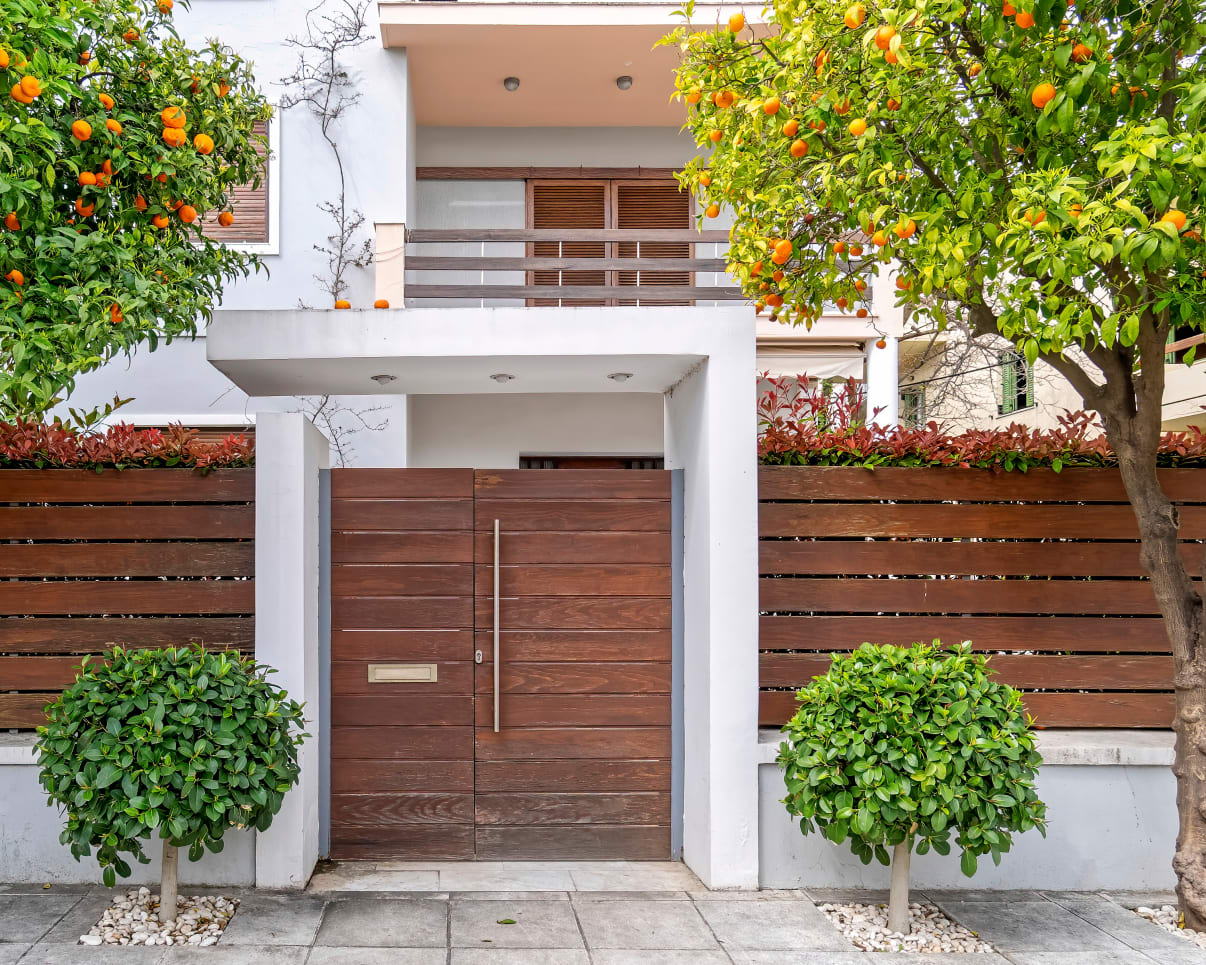 שער כניסה עץ איפאה 