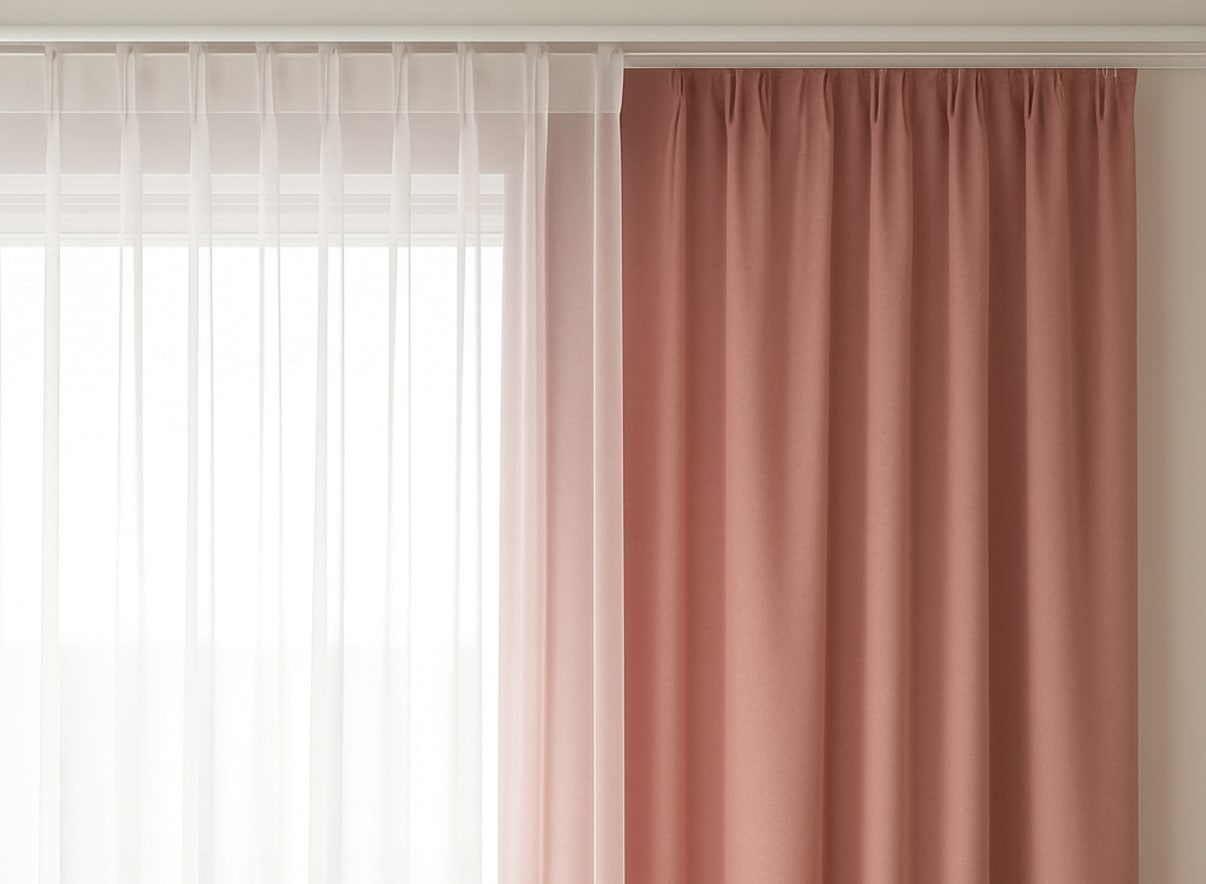 וילון האפלה וילון שקוף וילון האפלה וילון שקוף