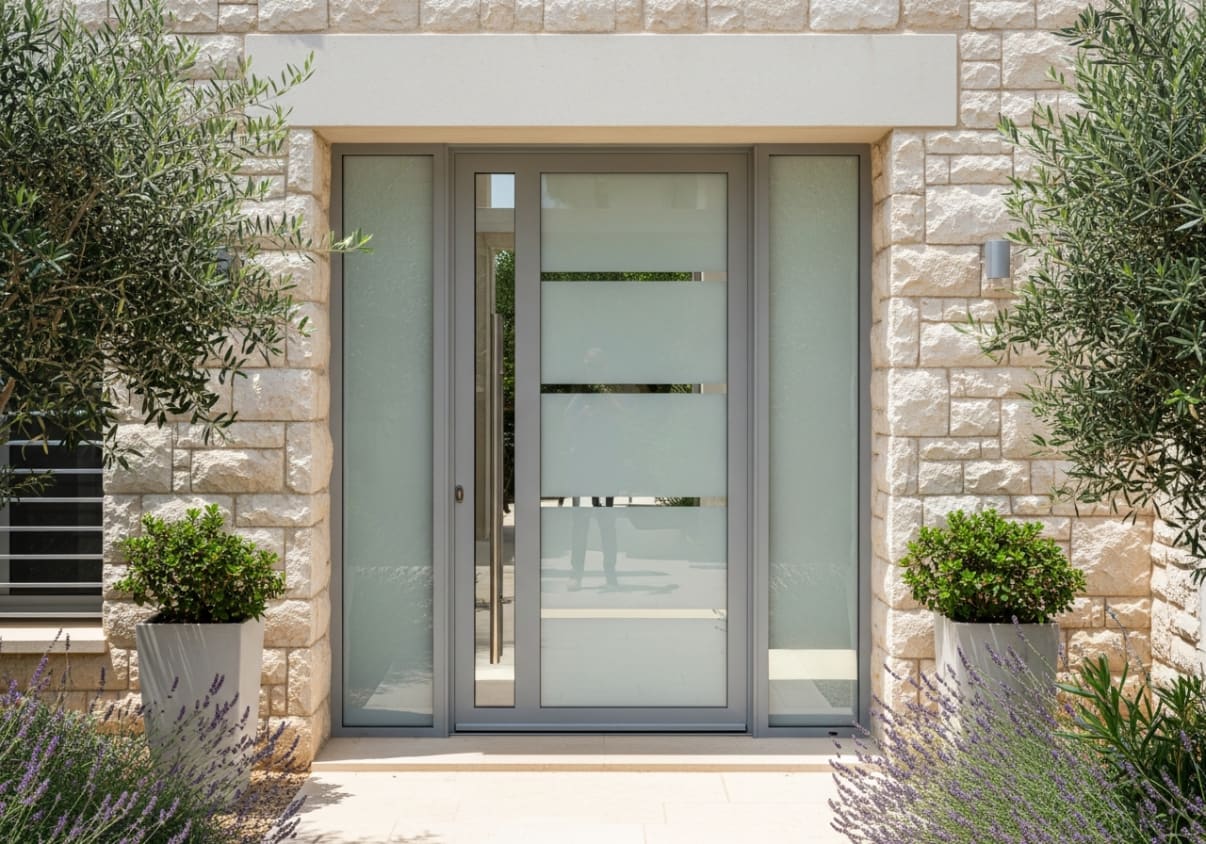 דלת כניסה זכוכית