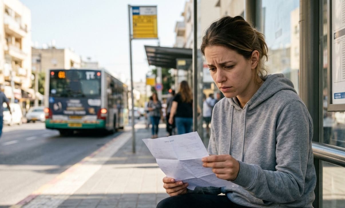 מסתכלת בתלוש שכר
