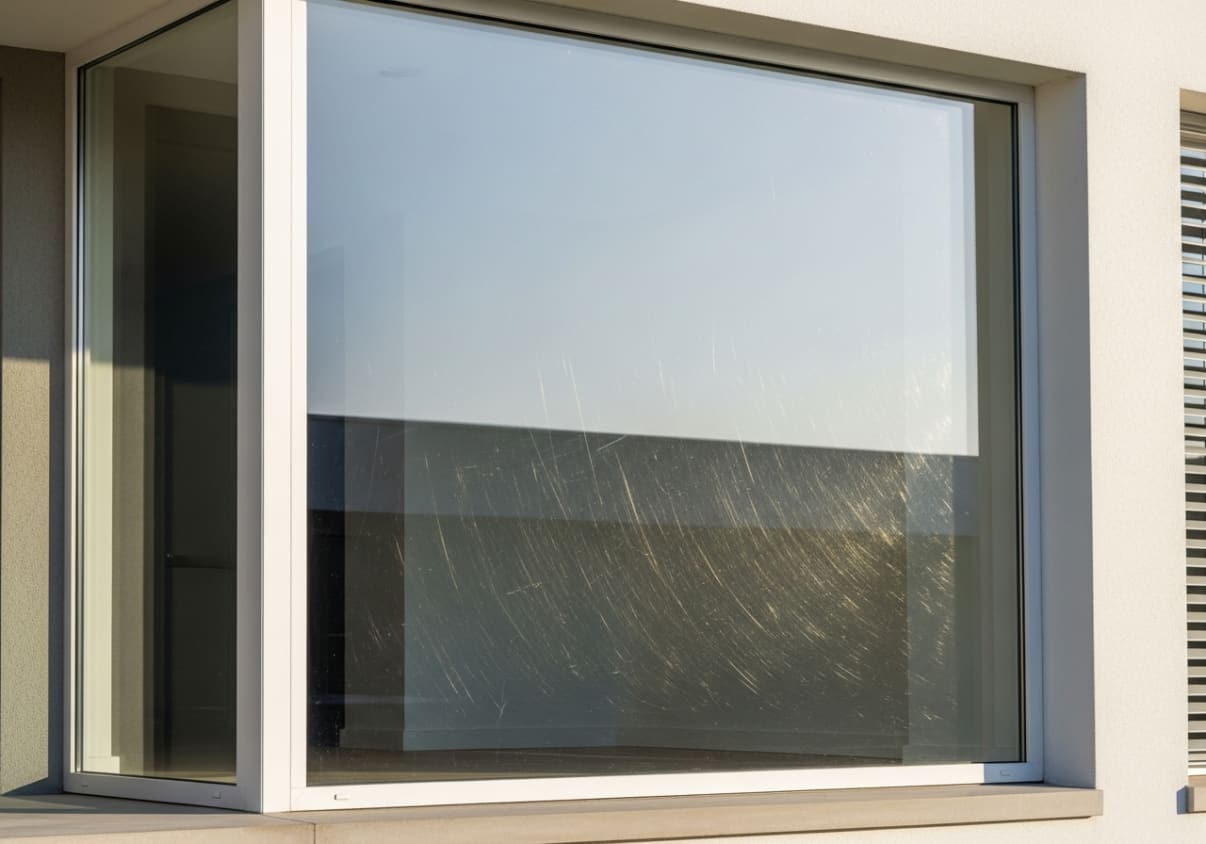 חלון עם שריטות חלון עם שריטות