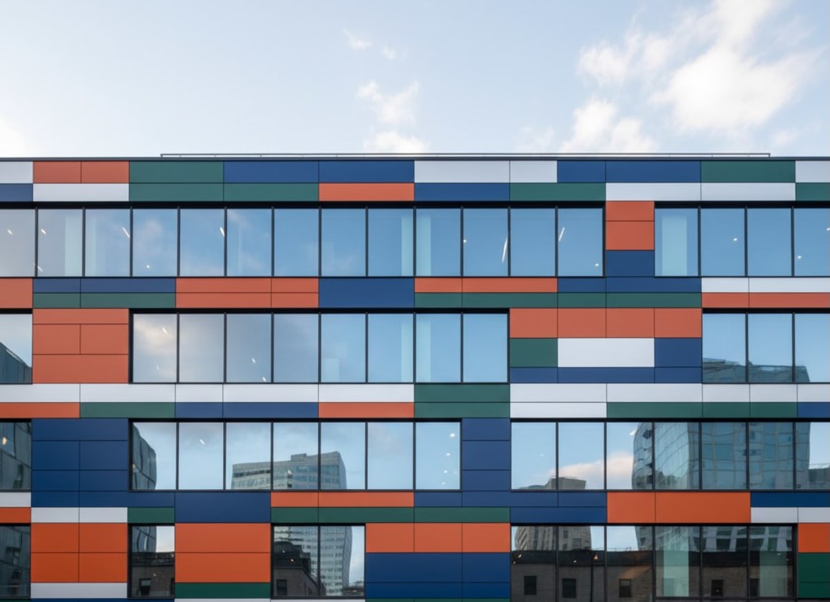 חיפוי אלוקובונד בצבעים