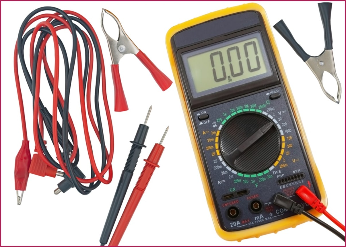 מולטימטר לבדיקת זליגת חשמל ברכב מולטימטר לבדיקת זליגת חשמל ברכב