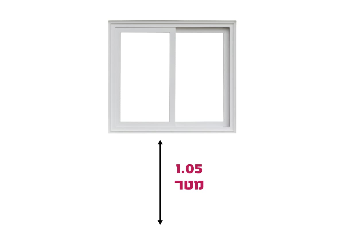 גובה חלון מהרצפה גובה חלון מהרצפה