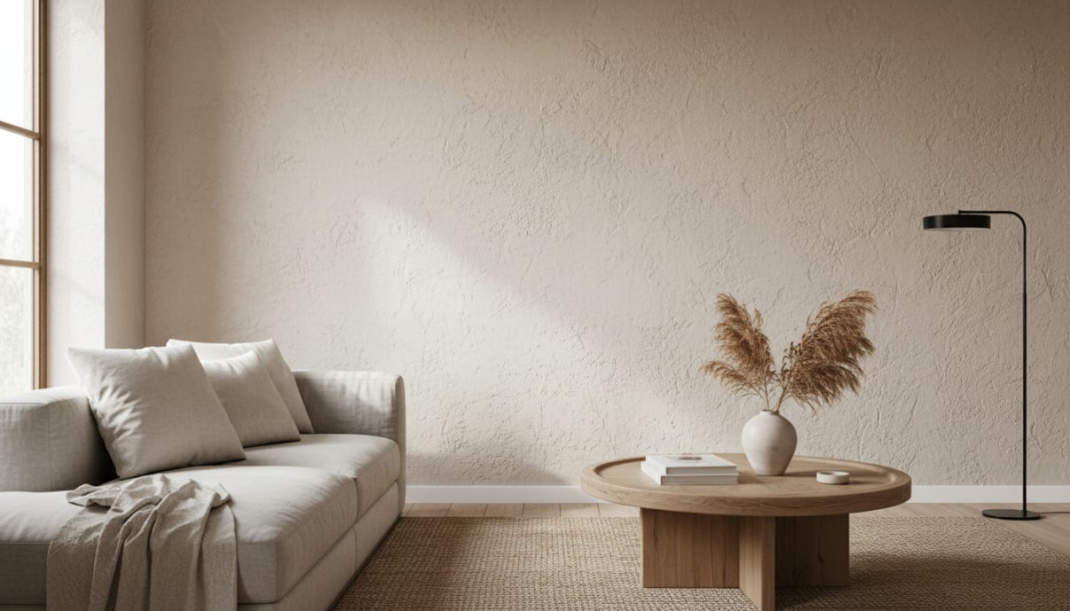 שליכט מינרלי בתוך הבית