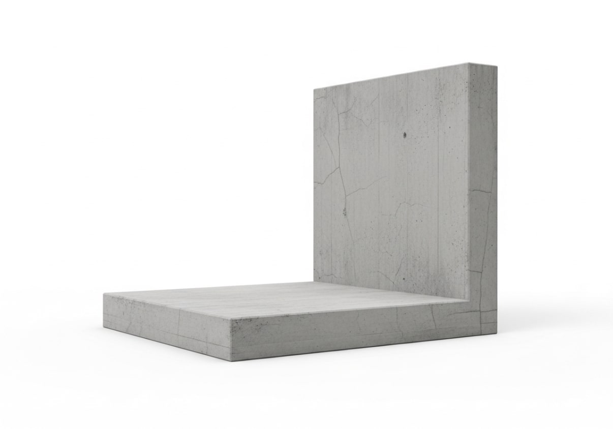 קיר תומך רגל הפוכה