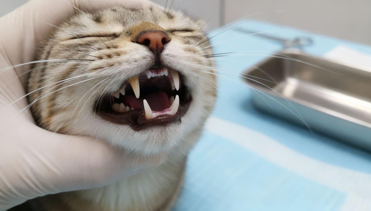 בדיקת שיניים לחתול בדיקת שיניים לחתול