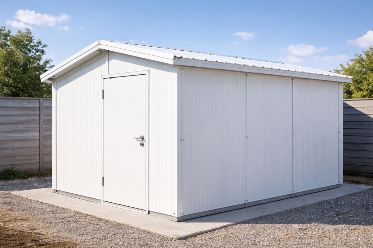 מחסן שבנוי מפנלים מבודדים