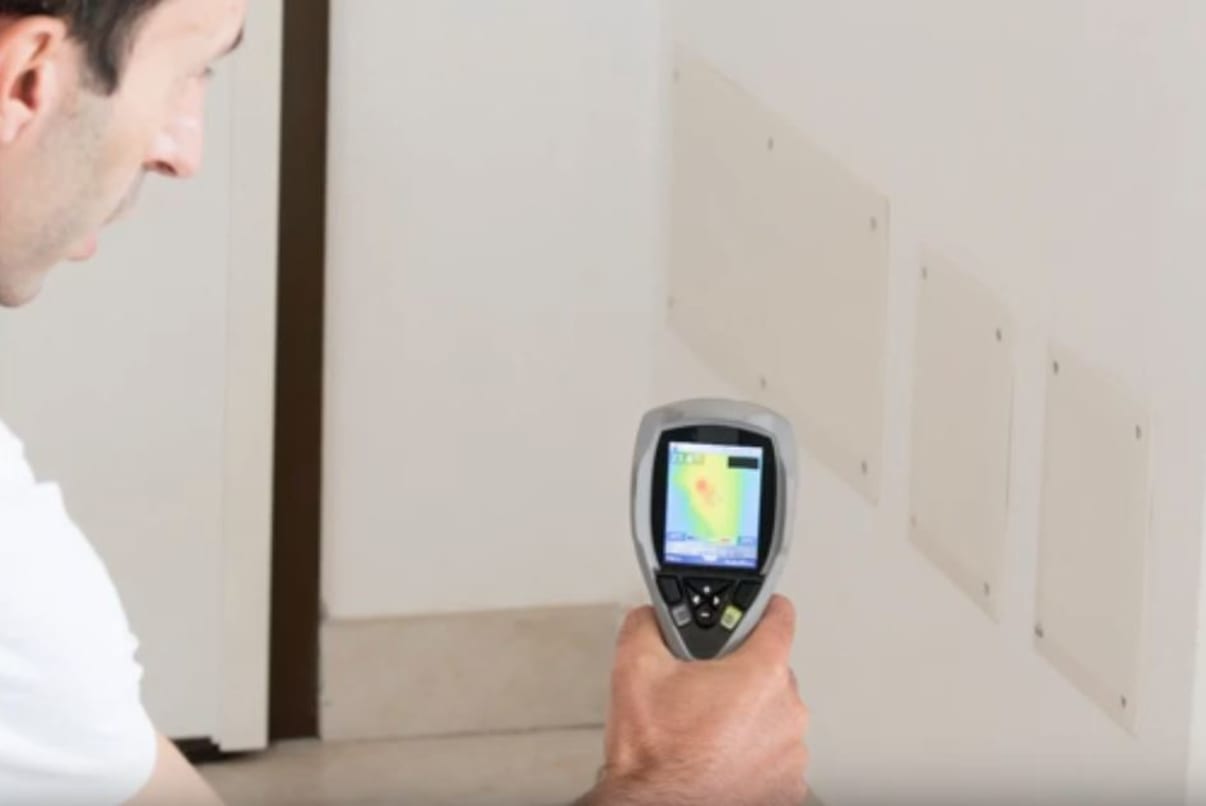 איתור נזילה עם מצלמה תרמית