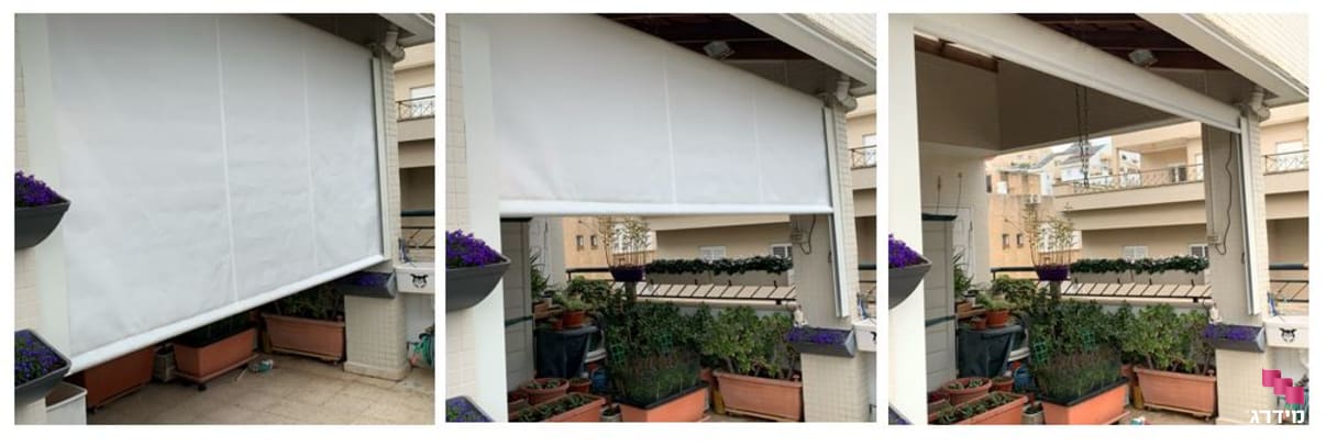 סוכך מסך למרפסת נגד גשם