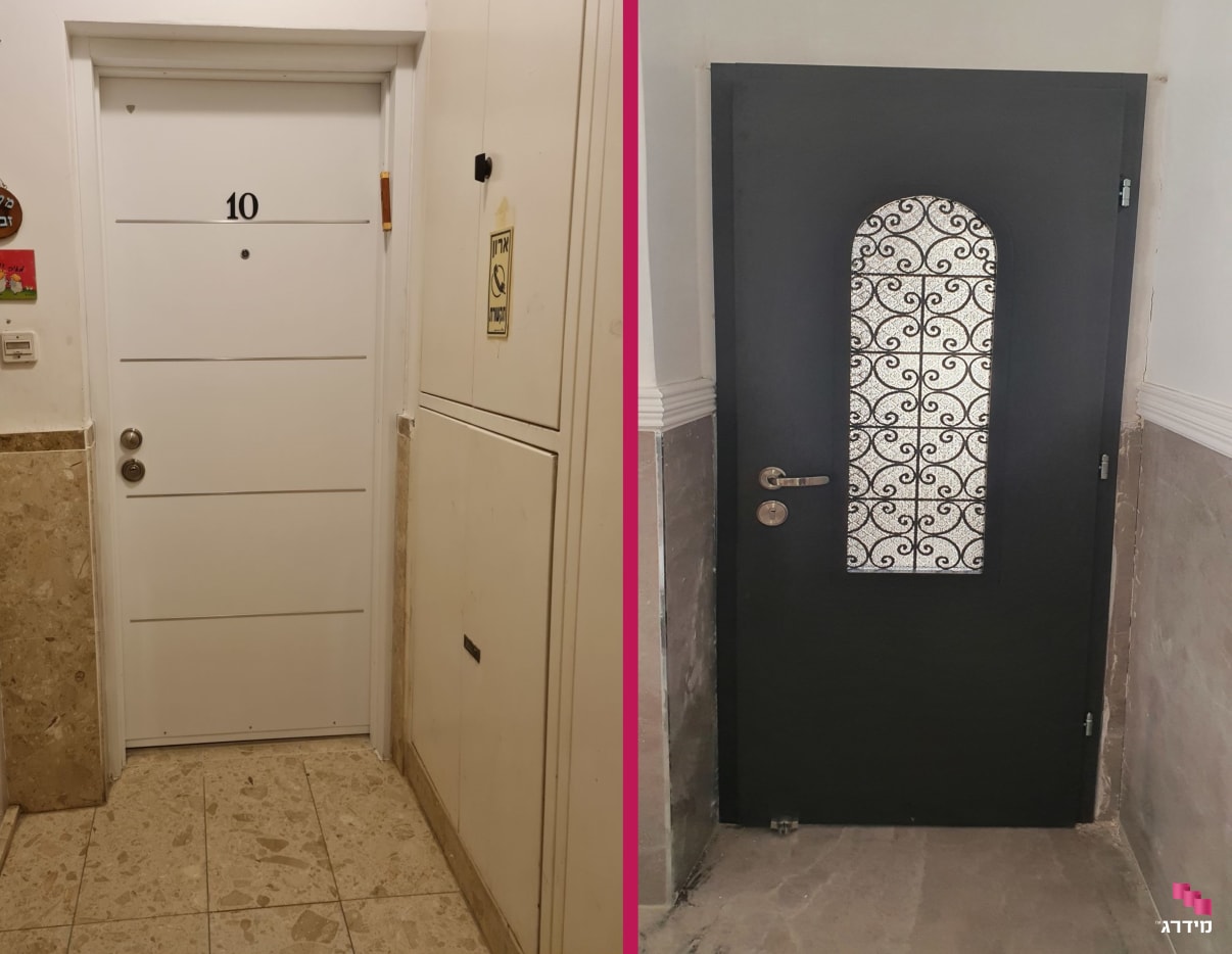 דלת פלדלת מעוצבת