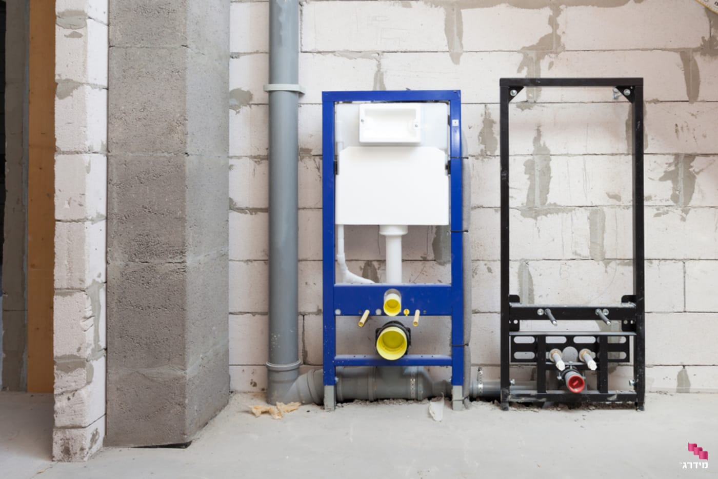 קונסטרוקציה לאסלה תלויה על גבס קונסטרוקציה לאסלה תלויה על גבס