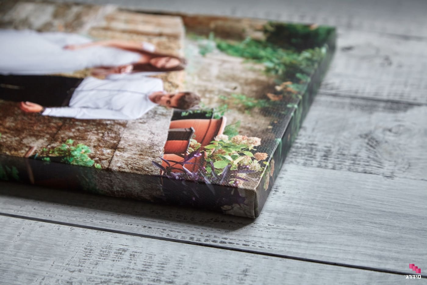 תמונת חתונה מודפסת על קנבס