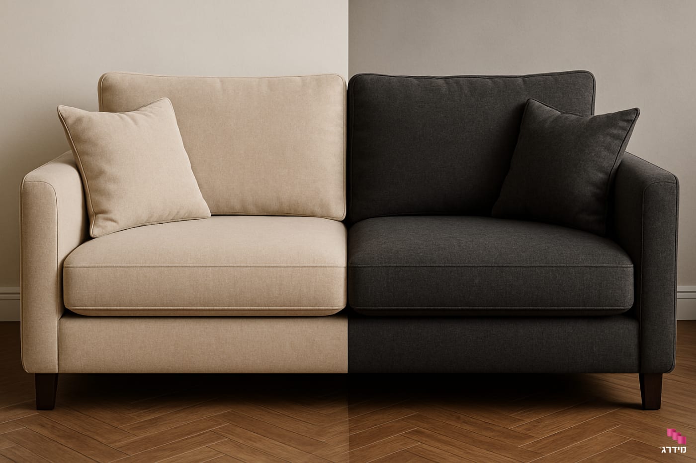 צביעת ספה מבד