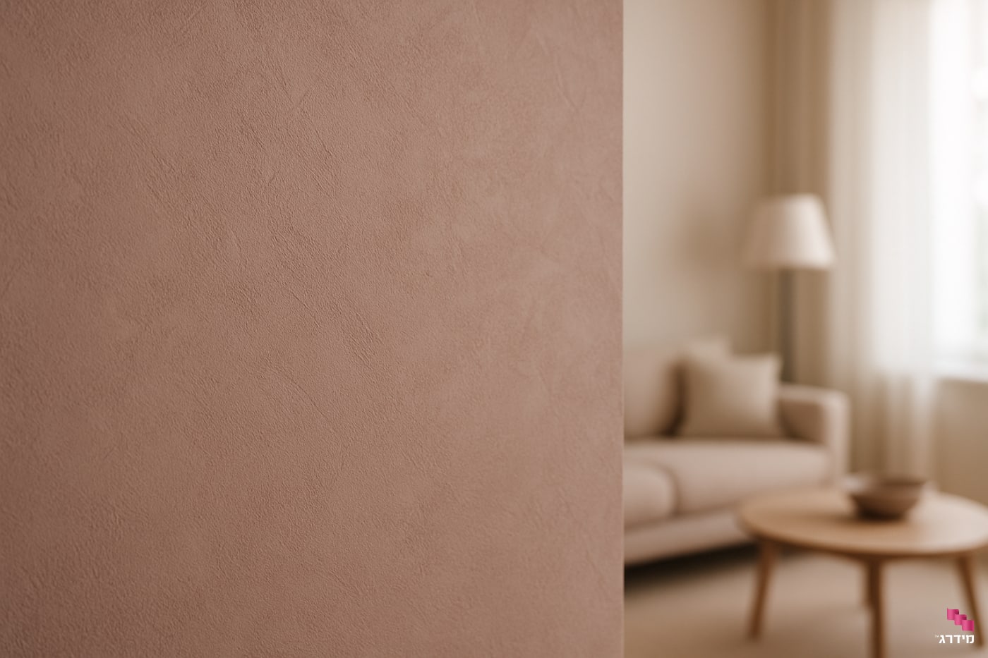 קיר דקורטיבי עם שליכט קיר דקורטיבי עם שליכט