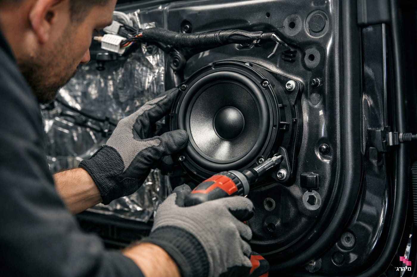 התקנת רמקול בדלת הרכב התקנת רמקול בדלת הרכב