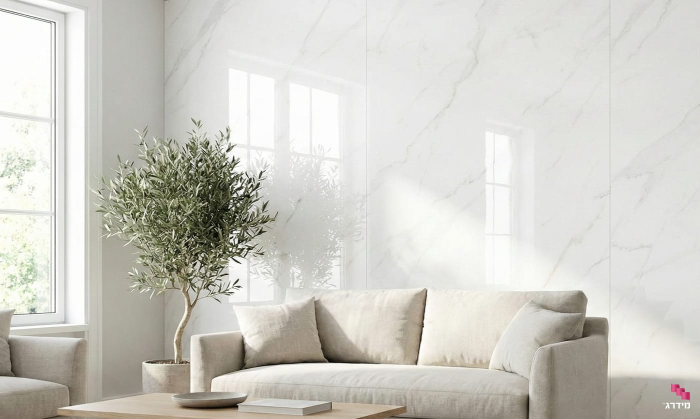 חיפוי קיר דמוי שיש