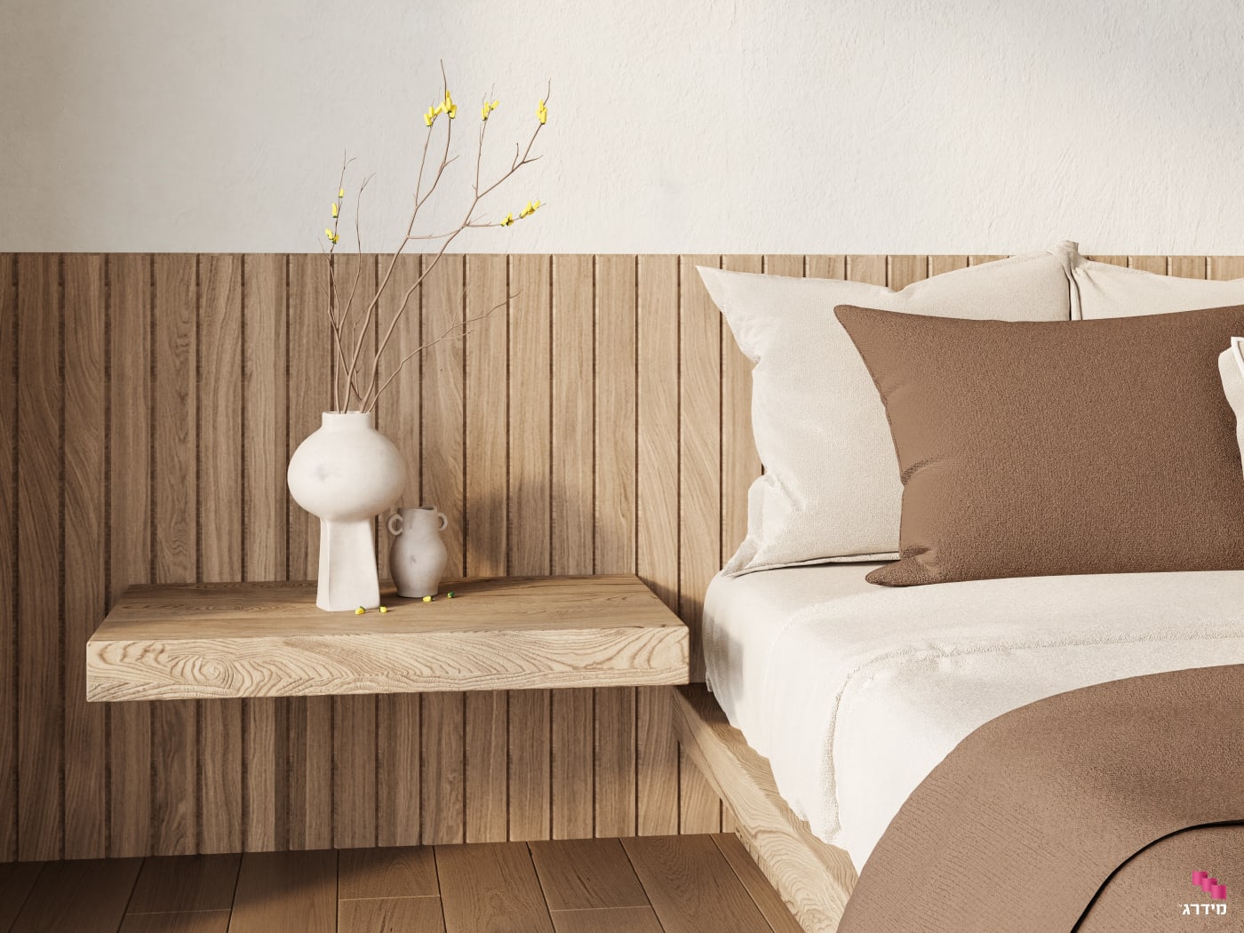 חיפוי קיר עץ אלון