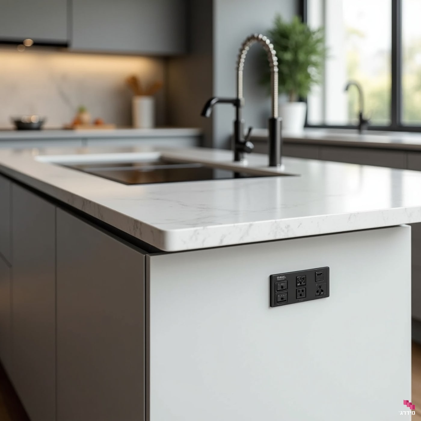 אי עם נקודות חשמל