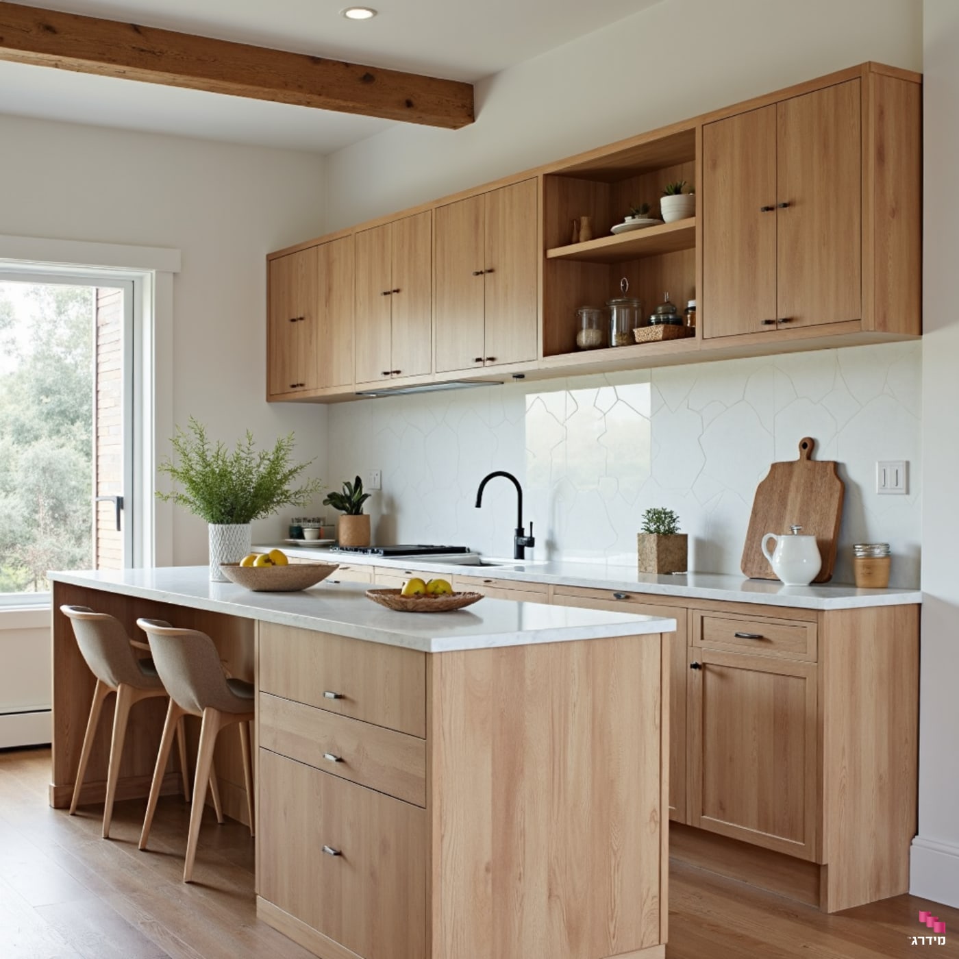 מטבח בסגנון כפרי מודרני
