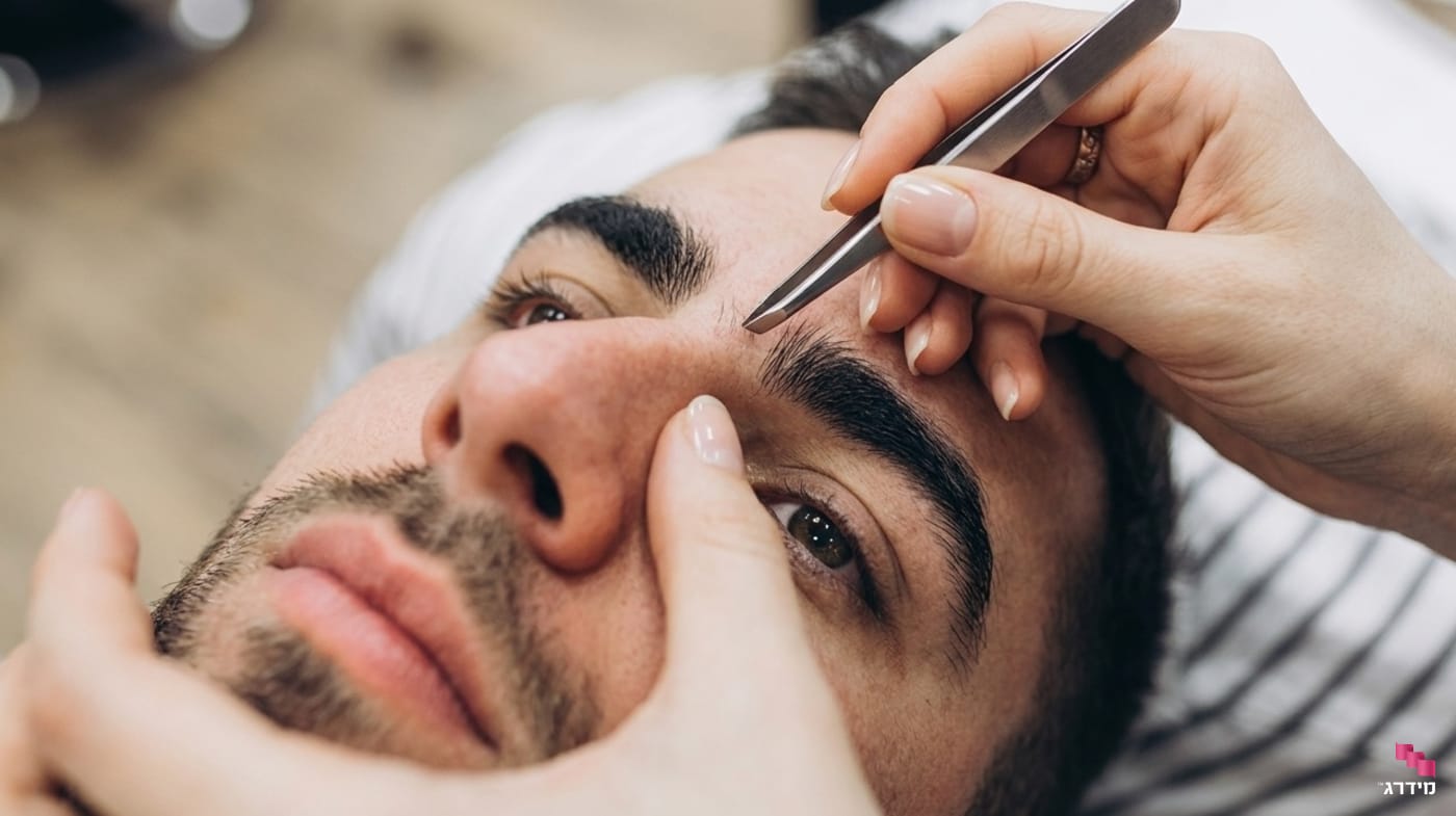 סידור גבות לגבר בפינצטה סידור גבות לגבר בפינצטה