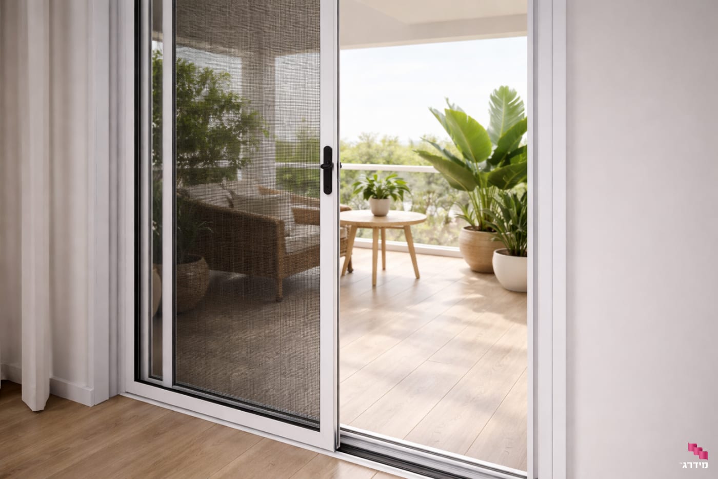 דלת רשת הזזה