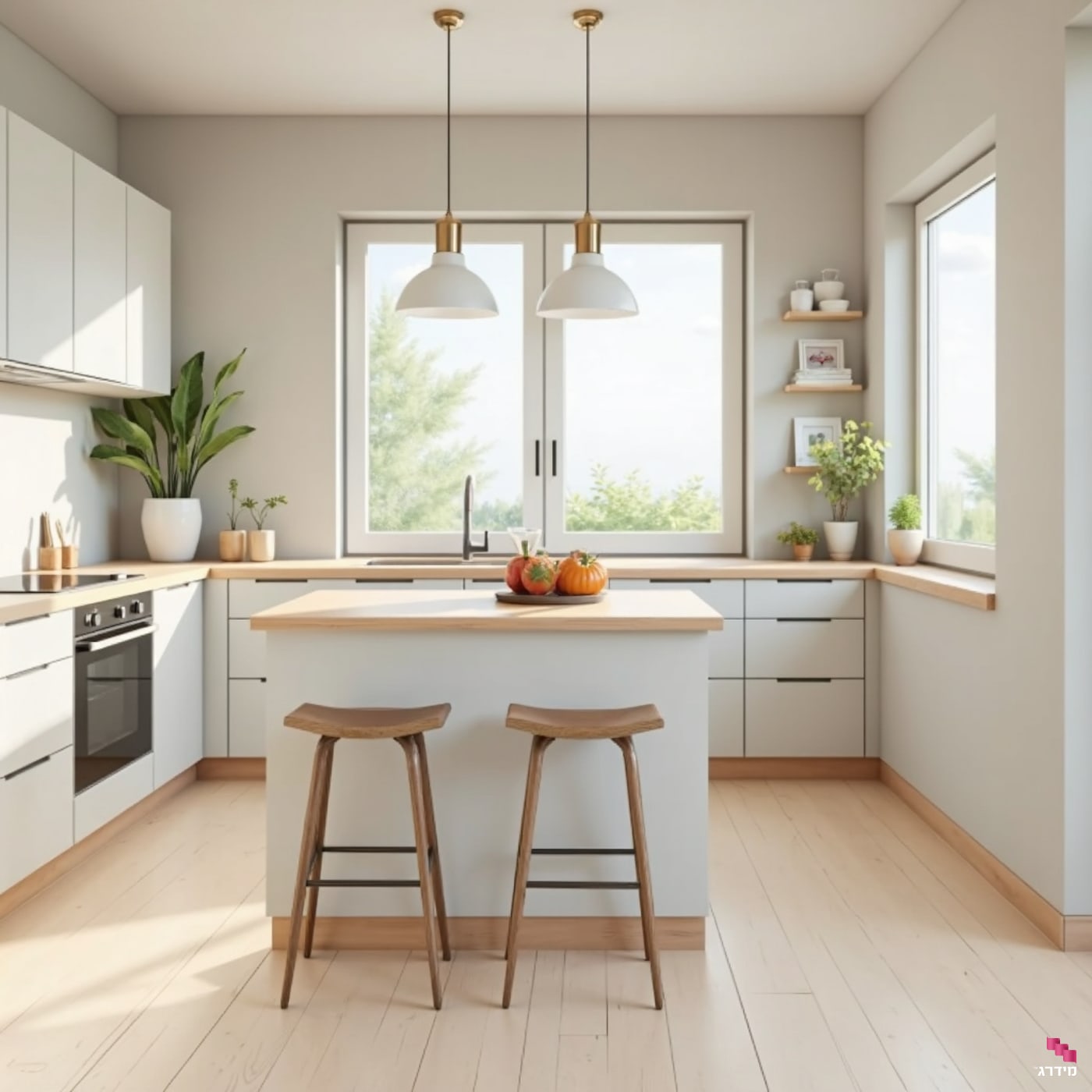 מטבח עם אי קטן מטבח עם אי קטן