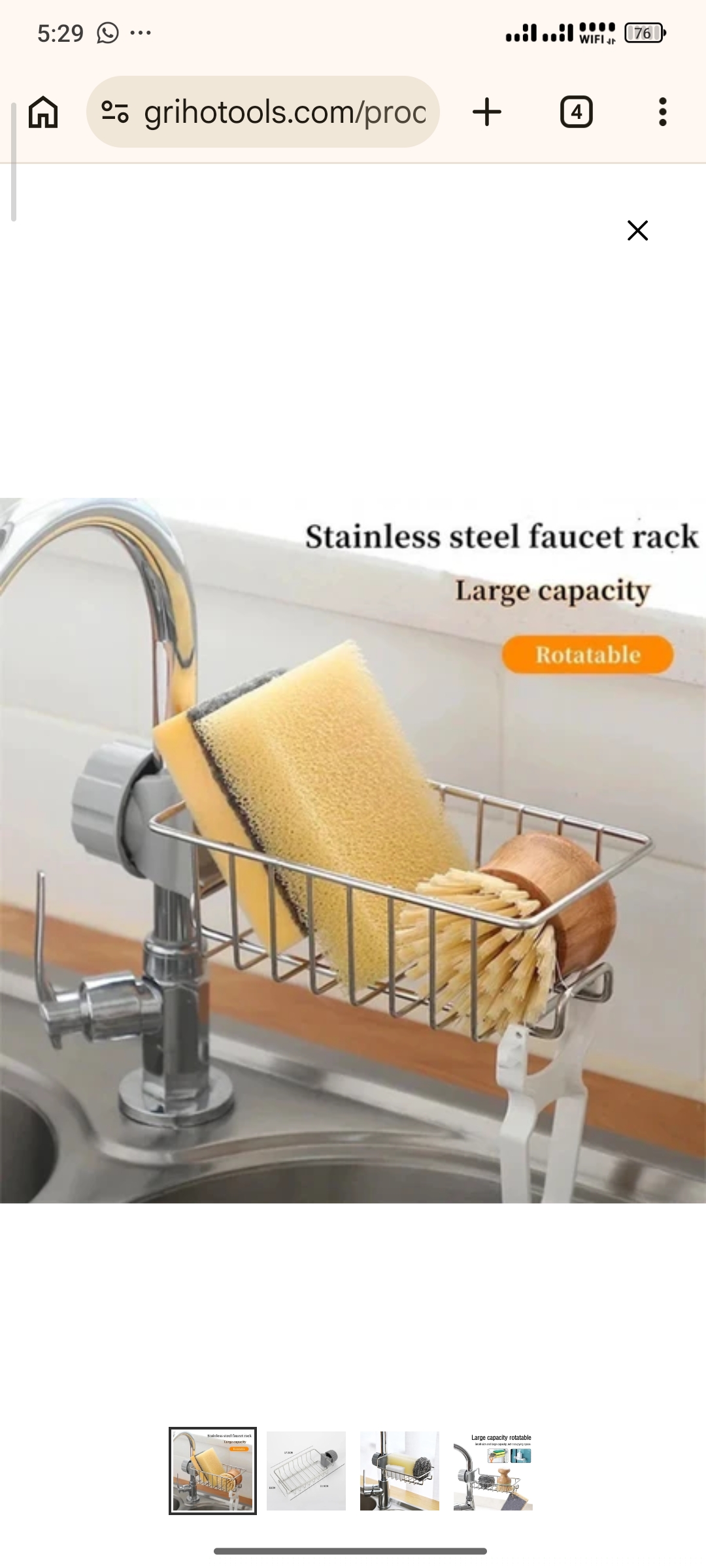 Faucet Rack - Kitchen Sink Organizer Holder