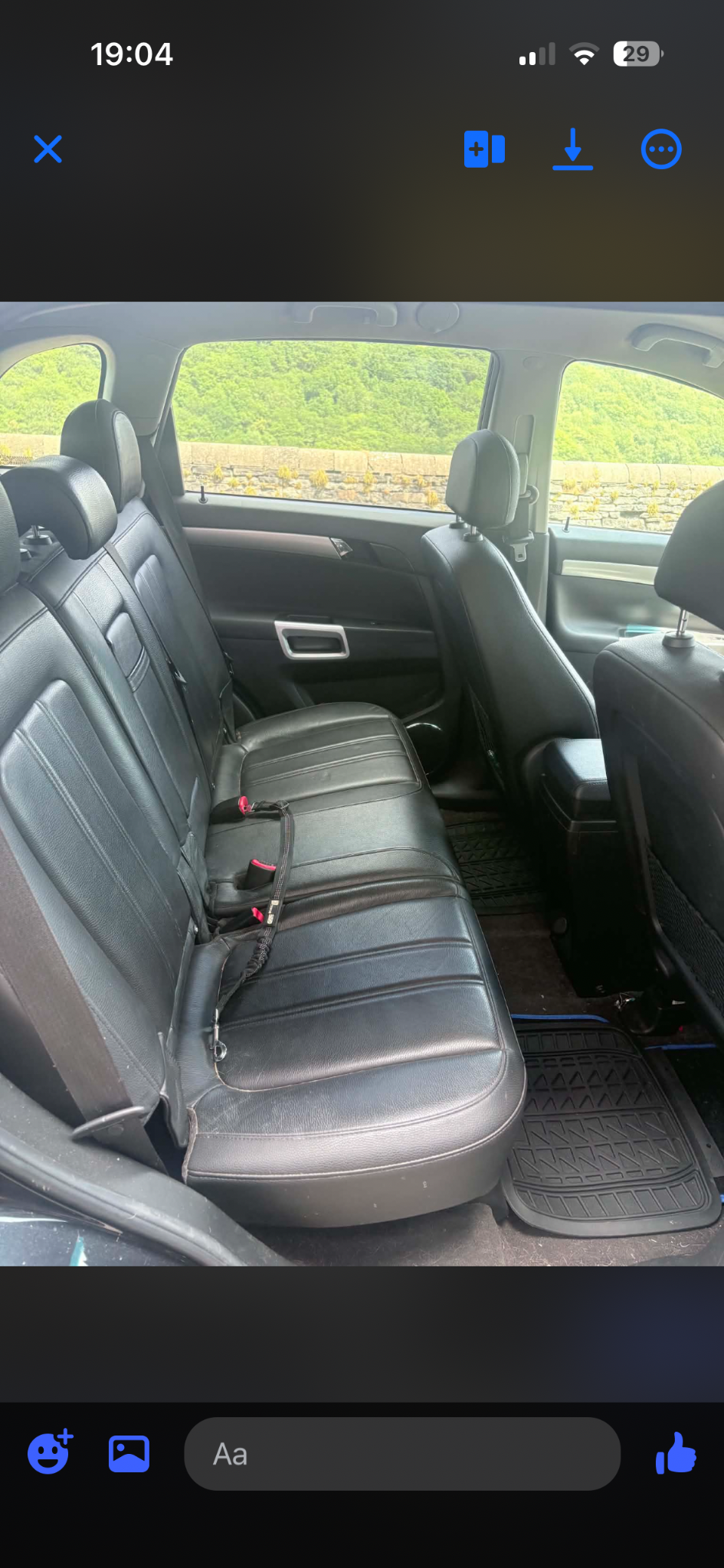 VAUXHALL ANTARA 2012 - rear-seats photo 4