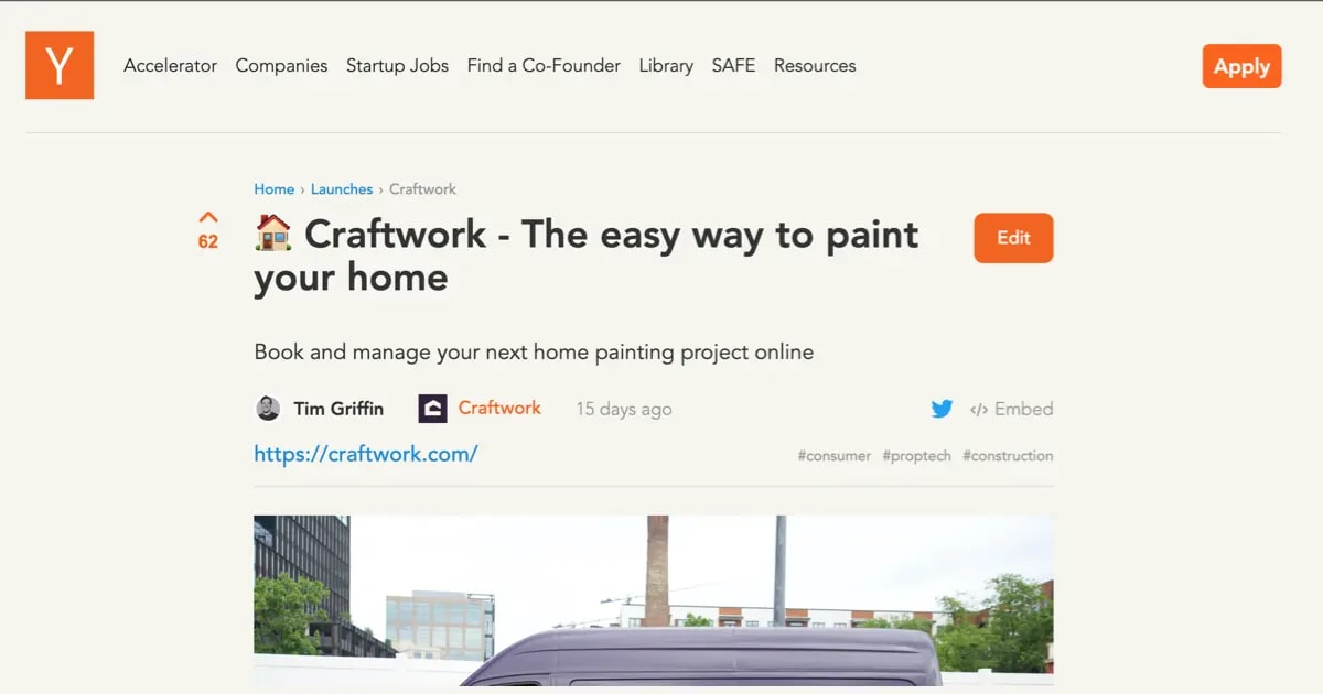 Launch YC: Craftwork