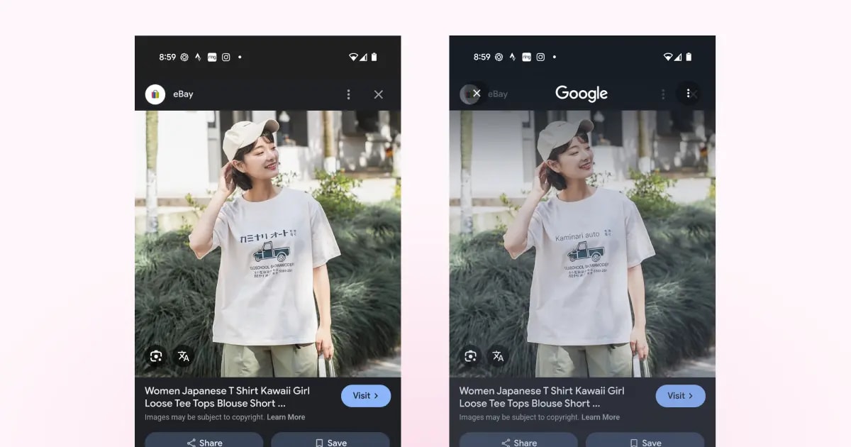 Translation feature on Android