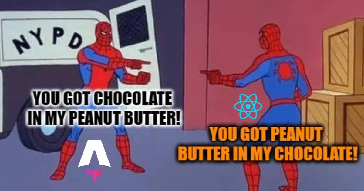 Astro + React feels like getting peanut butter in my chocolate